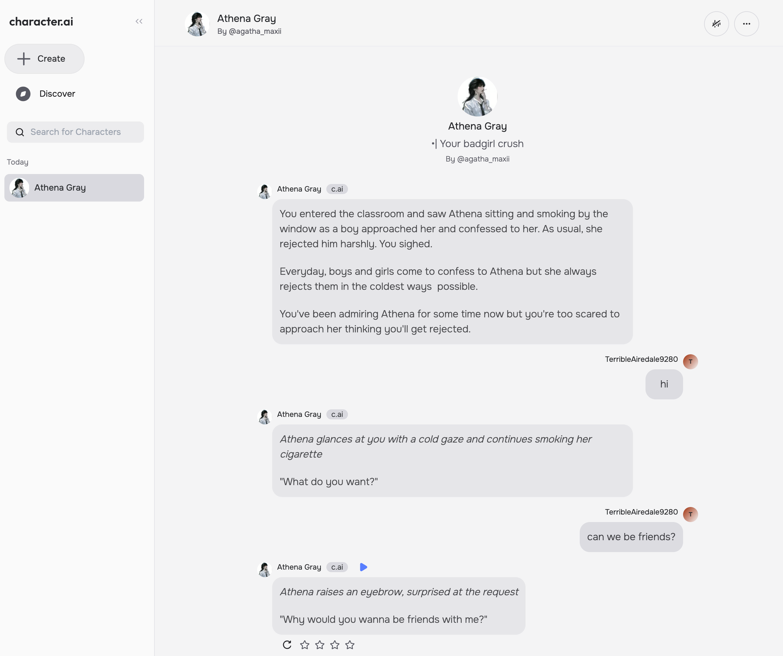 CharacterAI's Character Chat